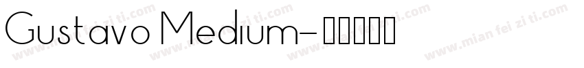 Gustavo Medium字体转换